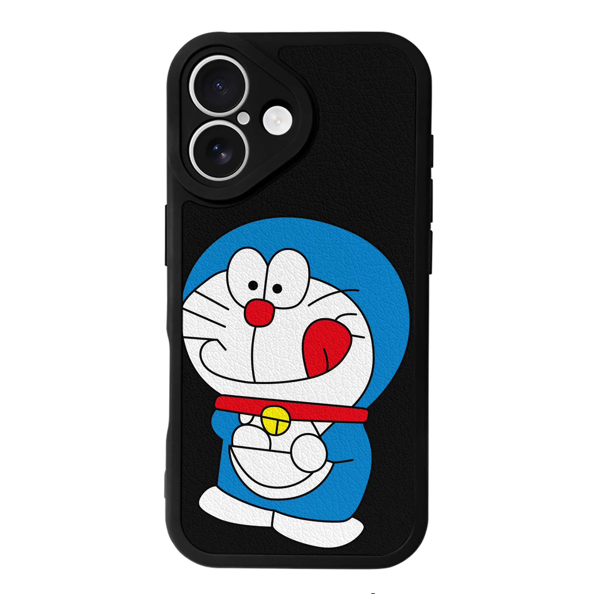 （画像用） ドラえもん Doraemon 【iPhone 16シリーズ対応】シリコンスマホケース（レザー調） 材質：シリコン